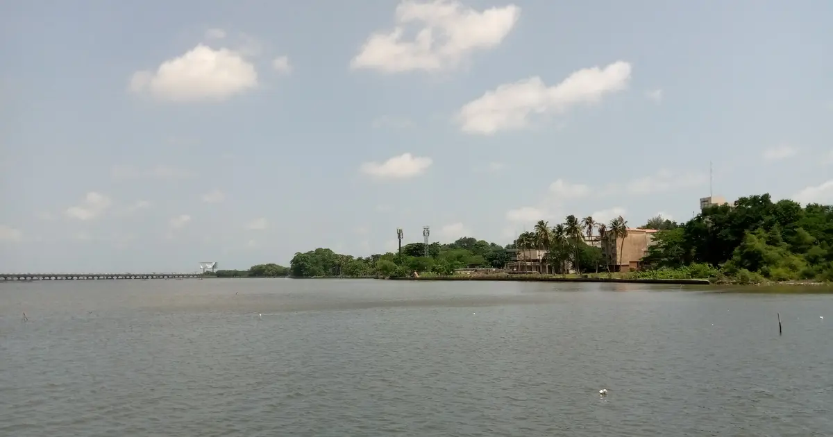 Rencontre à Lagos : la lagune et le campus de l'université de Lagos, près de Yaba